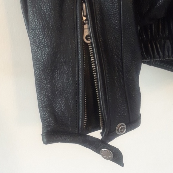 TORQUE STAR Leather Jacket men's Large - Picture 6 of 8